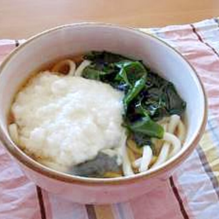 とろろとわかめのヘルシーうどん